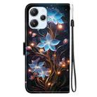 For Redmi 12 4G / 5G / Poco M6 Pro Crystal Texture Colored Drawing Leather Phone Case(Little Lantern Flower) - 3