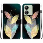 For Redmi 13C 4G / 5G / 13R 5G Crystal Texture Colored Drawing Leather Phone Case(Colored Leaves) - 1