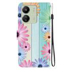 For Redmi 13C 4G / 5G / 13R 5G Crystal Texture Colored Drawing Leather Phone Case(Sunflowers) - 3