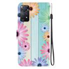 For Redmi Note 12 Pro 4G  Crystal Texture Colored Drawing Leather Phone Case(Sunflowers) - 3