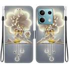 For Redmi Note 13 5G Crystal Texture Colored Drawing Leather Phone Case(Sika Deer) - 1