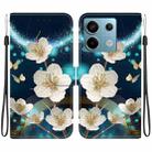 For Redmi Note 13 Pro 5G Crystal Texture Colored Drawing Leather Phone Case(Magnolia) - 1