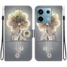 For Redmi Note 13 Pro 5G Crystal Texture Colored Drawing Leather Phone Case(Elephants) - 1