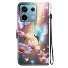 For Redmi Note 13 Pro 5G Crystal Texture Colored Drawing Leather Phone Case(Butterfly Love Flower) - 3