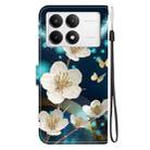 For Redmi K70 / K70 Pro Crystal Texture Colored Drawing Leather Phone Case(Magnolia) - 3