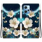 For Redmi Note 12 4G Global Crystal Texture Colored Drawing Leather Phone Case(Magnolia) - 1