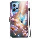 For Redmi Note 12 4G Global Crystal Texture Colored Drawing Leather Phone Case(Butterfly Love Flower) - 3