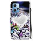 For Redmi Note 12 4G Global Crystal Texture Colored Drawing Leather Phone Case(Heart Shaped) - 3