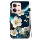For Redmi 15C 4G 173.1mm / 15C 5G 173.1mm Crystal Texture Colored Drawing Leather Phone Case(Magnolia) - 3