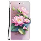 For Redmi 15C 4G 173.1mm / 15C 5G 173.1mm Crystal Texture Colored Drawing Leather Phone Case(Lotus) - 2