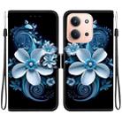 For Redmi 15C 4G 173.1mm / 15C 5G 173.1mm Crystal Texture Colored Drawing Leather Phone Case(Black Orchid) - 1