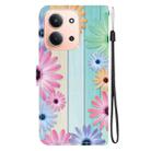 For Redmi 15C 4G 173.1mm / 15C 5G 173.1mm Crystal Texture Colored Drawing Leather Phone Case(Sunflowers) - 3