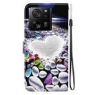 For Xiaomi 13T / 13T Pro Crystal Texture Colored Drawing Leather Phone Case(Heart Shaped) - 3