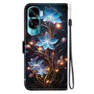 For Honor 90 Lite Crystal Texture Colored Drawing Leather Phone Case(Little Lantern Flower) - 3