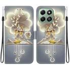 For Honor X6b Crystal Texture Colored Drawing Leather Phone Case(Sika Deer) - 1