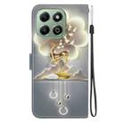 For Honor X6b Crystal Texture Colored Drawing Leather Phone Case(Sika Deer) - 3