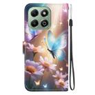 For Honor X6b Crystal Texture Colored Drawing Leather Phone Case(Butterfly Love Flower) - 3