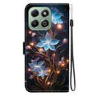 For Honor X6b Crystal Texture Colored Drawing Leather Phone Case(Little Lantern Flower) - 3