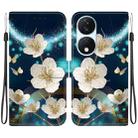 For Honor X7b / Play 50 Plus Crystal Texture Colored Drawing Leather Phone Case(Magnolia) - 1