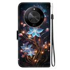 For Honor X9b / Magic6 Lite Crystal Texture Colored Drawing Leather Phone Case(Little Lantern Flower) - 3