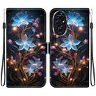 For Honor 200 5G Crystal Texture Colored Drawing Leather Phone Case(Little Lantern Flower) - 1