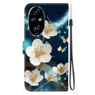 For Honor 200 Pro 5G Crystal Texture Colored Drawing Leather Phone Case(Magnolia) - 3