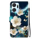 For Honor X7a Crystal Texture Colored Drawing Leather Phone Case(Magnolia) - 3