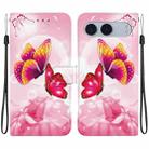 For OnePlus Nord 4 Crystal Texture Colored Drawing Leather Phone Case(Pink Butterflies) - 1