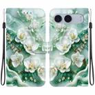 For OnePlus Nord 4 Crystal Texture Colored Drawing Leather Phone Case(Jade Flowers) - 1