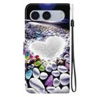 For OnePlus Nord 4 Crystal Texture Colored Drawing Leather Phone Case(Heart Shaped) - 3