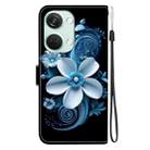 For OnePlus Ace 2V 5G / Nord 3 Crystal Texture Colored Drawing Leather Phone Case(Black Orchid) - 3