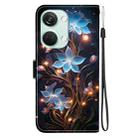 For OnePlus Ace 2V 5G / Nord 3 Crystal Texture Colored Drawing Leather Phone Case(Little Lantern Flower) - 3