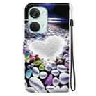 For OnePlus Ace 2V 5G / Nord 3 Crystal Texture Colored Drawing Leather Phone Case(Heart Shaped) - 3