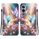 For OnePlus Nord CE4 5G Crystal Texture Colored Drawing Leather Phone Case(Butterfly Love Flower) - 1