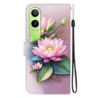 For OnePlus Nord CE4 Lite Crystal Texture Colored Drawing Leather Phone Case(Lotus) - 3