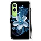 For OnePlus Nord CE4 Lite Crystal Texture Colored Drawing Leather Phone Case(Black Orchid) - 3