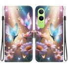 For OnePlus Nord CE4 Lite Crystal Texture Colored Drawing Leather Phone Case(Butterfly Love Flower) - 1