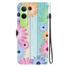 For OnePlus Nord CE4 Lite Crystal Texture Colored Drawing Leather Phone Case(Sunflowers) - 3