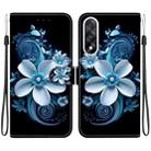 For OnePlus Ace 5 Ultra / Nord 5 5G Crystal Texture Colored Drawing Leather Phone Case(Black Orchid) - 1