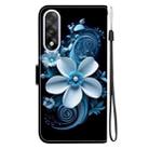 For OnePlus Ace 5 Ultra / Nord 5 5G Crystal Texture Colored Drawing Leather Phone Case(Black Orchid) - 3