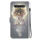 For LG K61 Crystal Texture Colored Drawing Leather Phone Case(Elephants) - 3