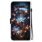 For LG K61 Crystal Texture Colored Drawing Leather Phone Case(Little Lantern Flower) - 3