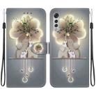 For LG Velvet  5G/ G9 4G Crystal Texture Colored Drawing Leather Phone Case(Elephants) - 1