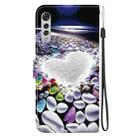 For LG Velvet  5G/ G9 4G Crystal Texture Colored Drawing Leather Phone Case(Heart Shaped) - 3