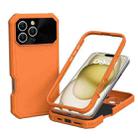 For iPhone 16 Pro Max PC Hybrid TPU MagSafe Phone Case(Orange) - 1