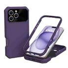 For iPhone 16 Pro Max PC Hybrid TPU MagSafe Phone Case(Dark Purple) - 1