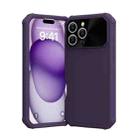 For iPhone 16 Pro Max PC Hybrid TPU MagSafe Phone Case(Dark Purple) - 2