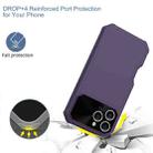 For iPhone 16 Pro Max PC Hybrid TPU MagSafe Phone Case(Dark Purple) - 3