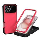 For iPhone 16 Pro PC Hybrid TPU MagSafe Phone Case(Red) - 1