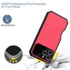 For iPhone 16 Pro PC Hybrid TPU MagSafe Phone Case(Red) - 3